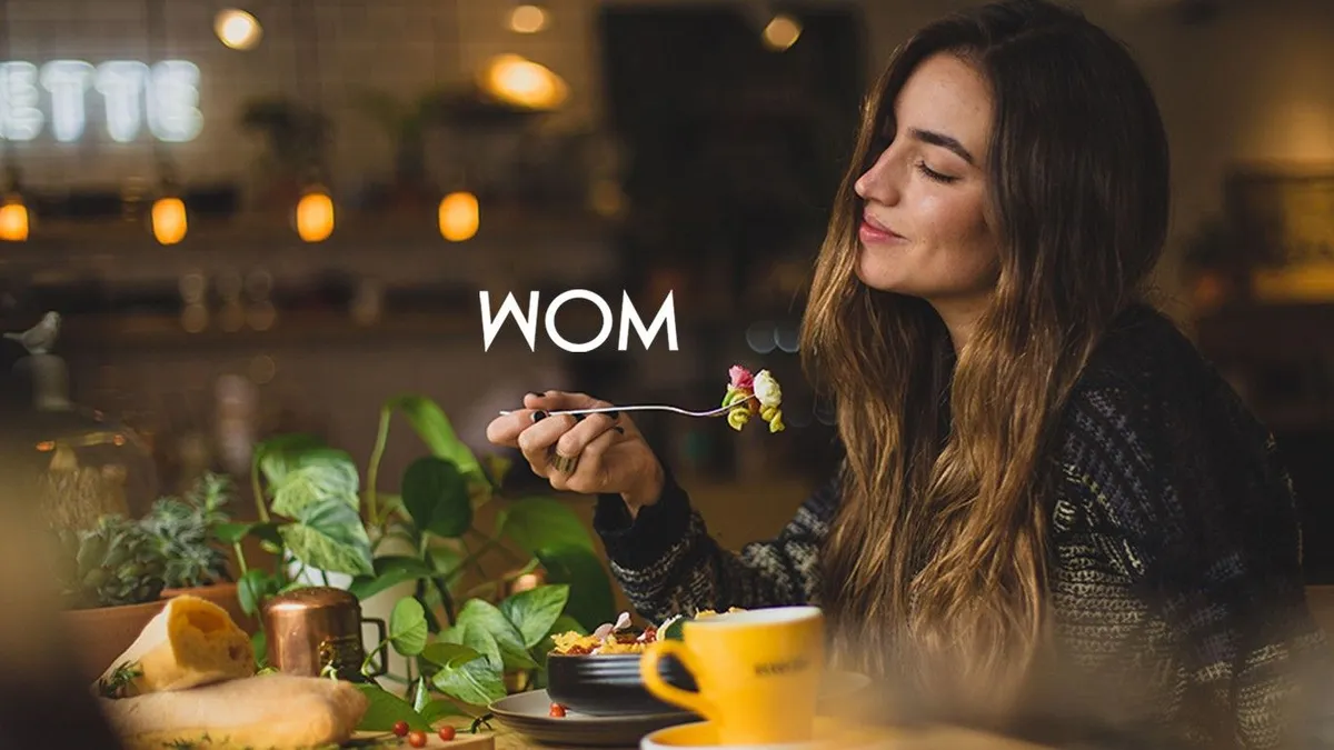 WOM app banner
